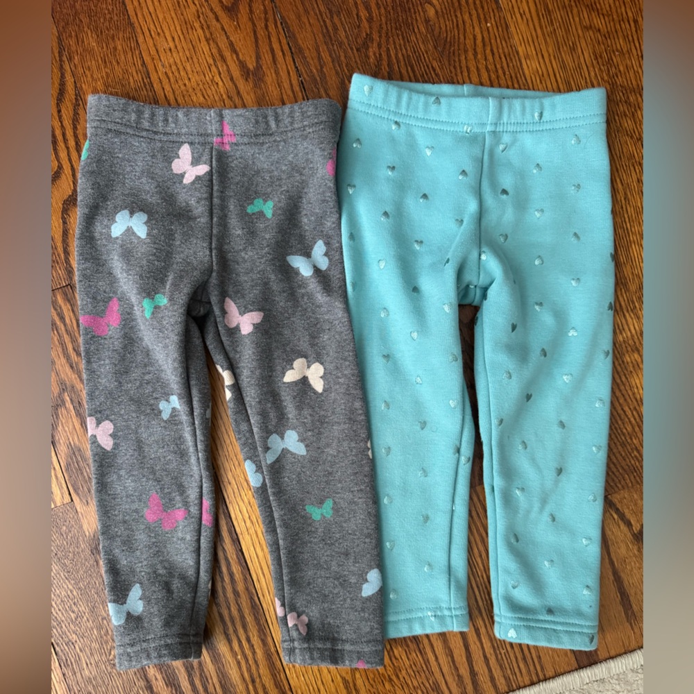 Carter’s Fleece Lined Leggings - Set of 2 - 2T